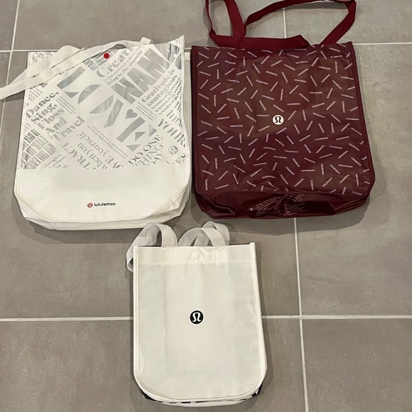 15pc Lot Reusable Shopping Tote Bags Lululemon Lily Pulitzer Vineyard Vines Plus - Picture 8 of 12